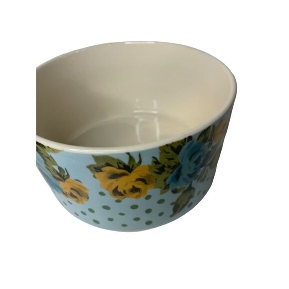 The Pioneer Woman Rose Shadow Stoneware Large Storage Bowl 7" 2018DMT - Picture 4 of 9